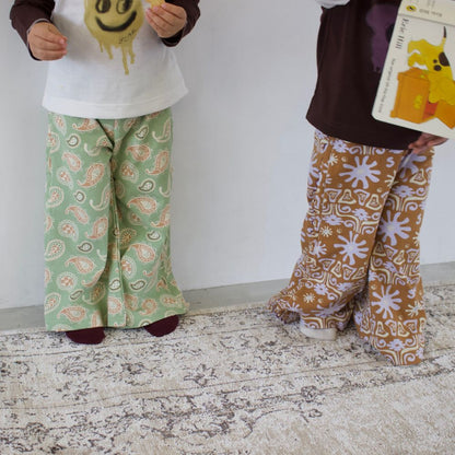 26SS NEW PATTERN WIDE FLARE PANTS