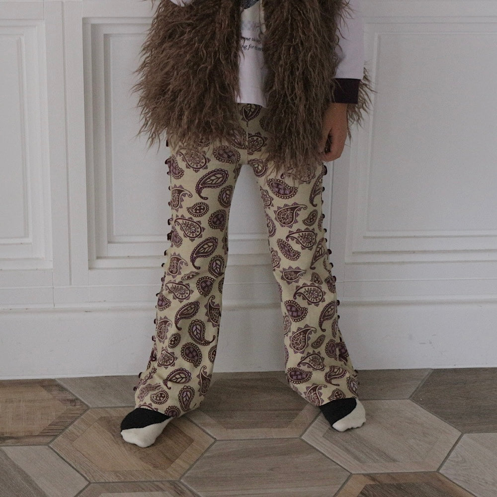 NEW PATTERN FLARE PANTS