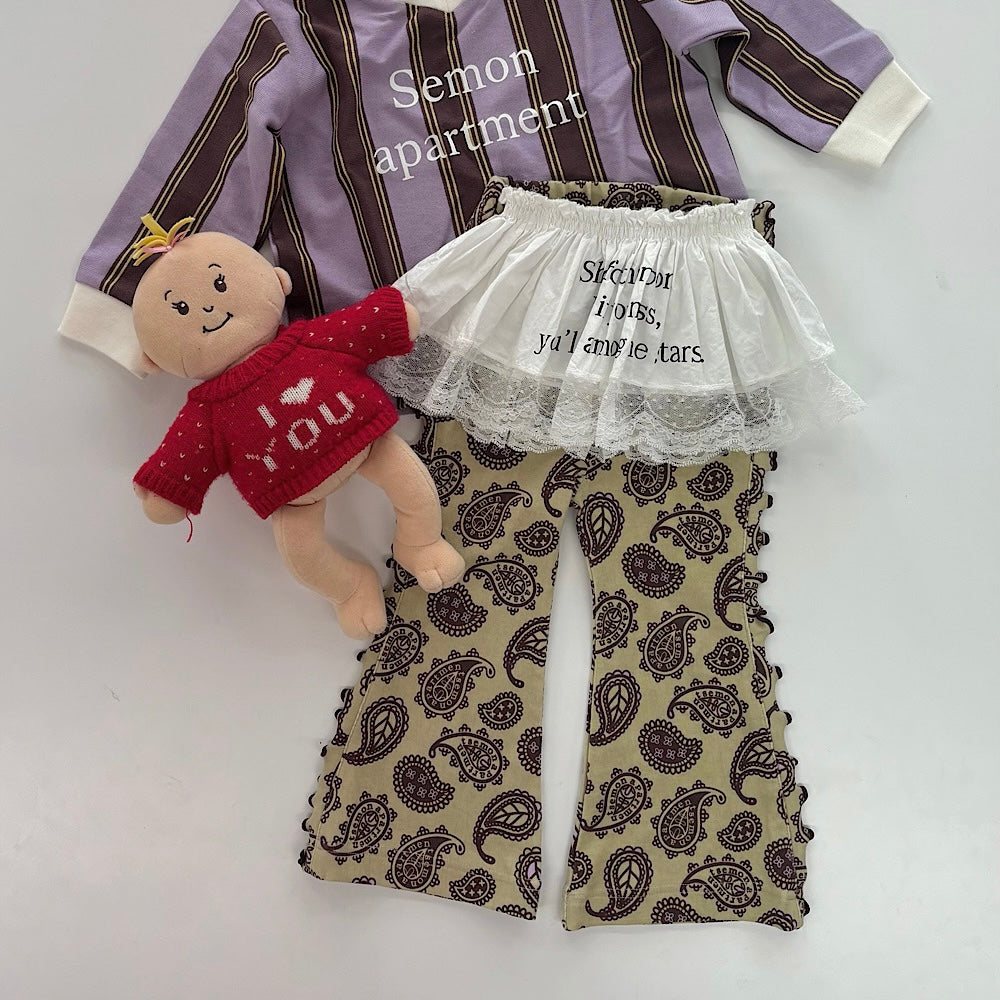 NEW PATTERN FLARE PANTS