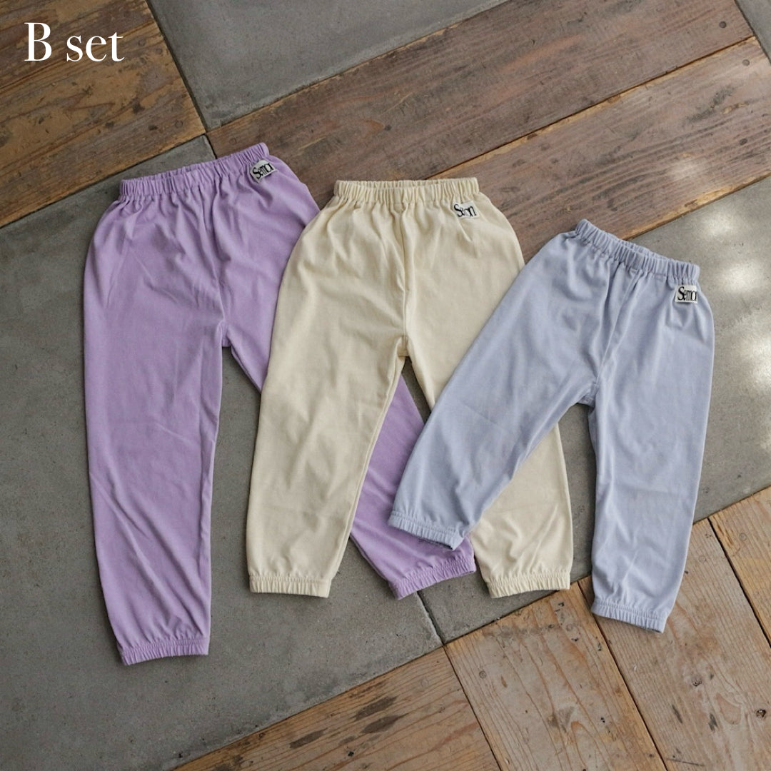 3SET SIMPLE PANTS