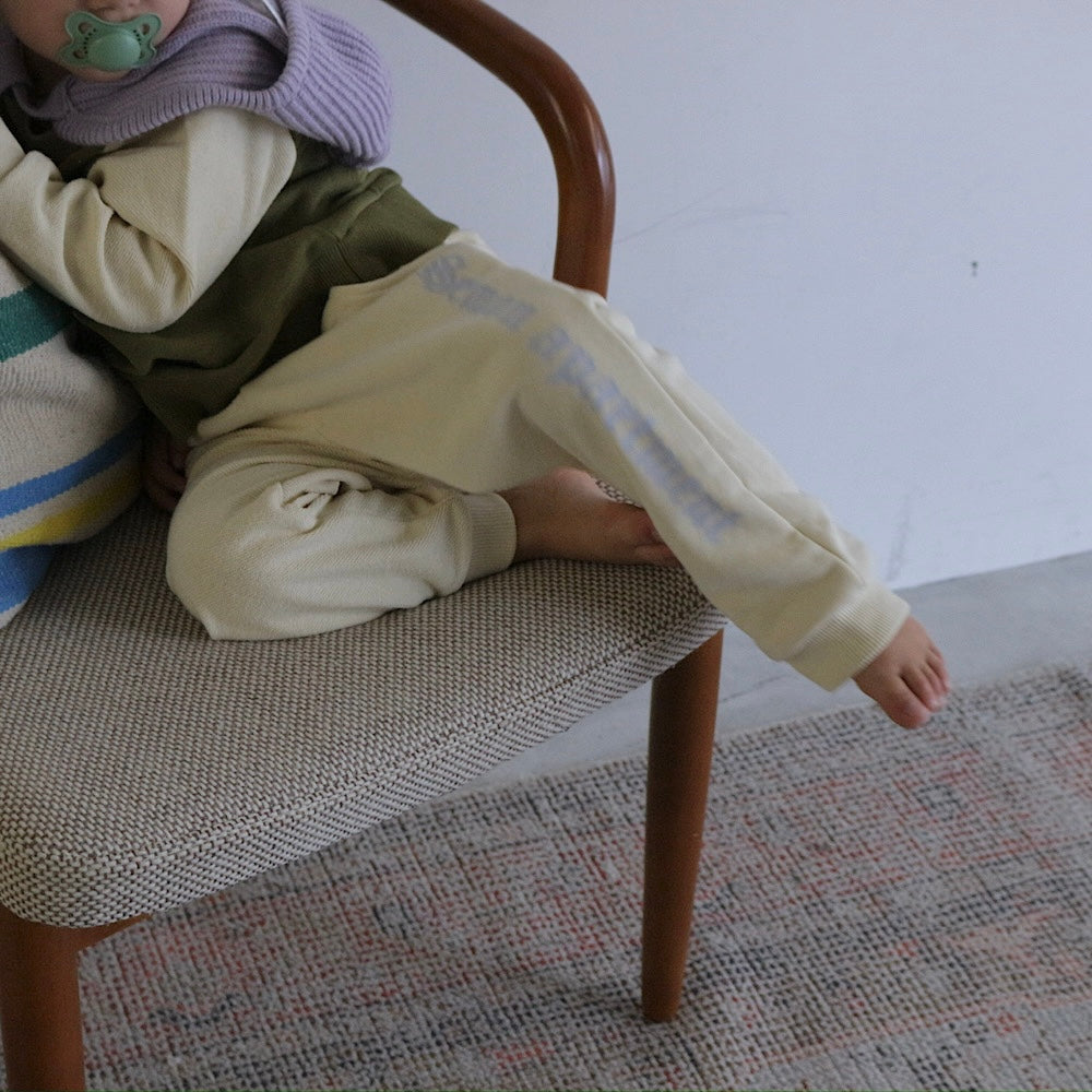 LOOPBACK PRINTED PANTS