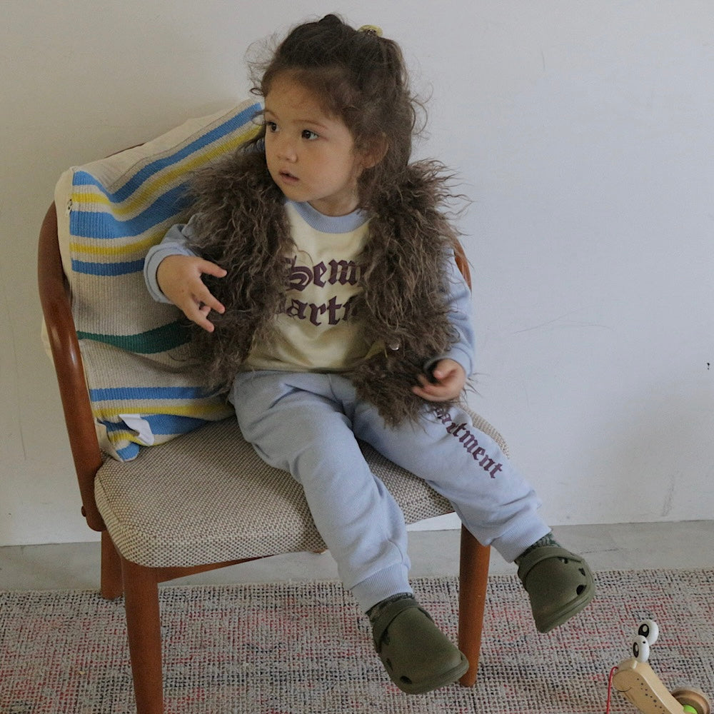 LOOPBACK PRINTED PANTS