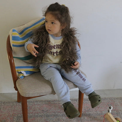 LOOPBACK PRINTED PANTS