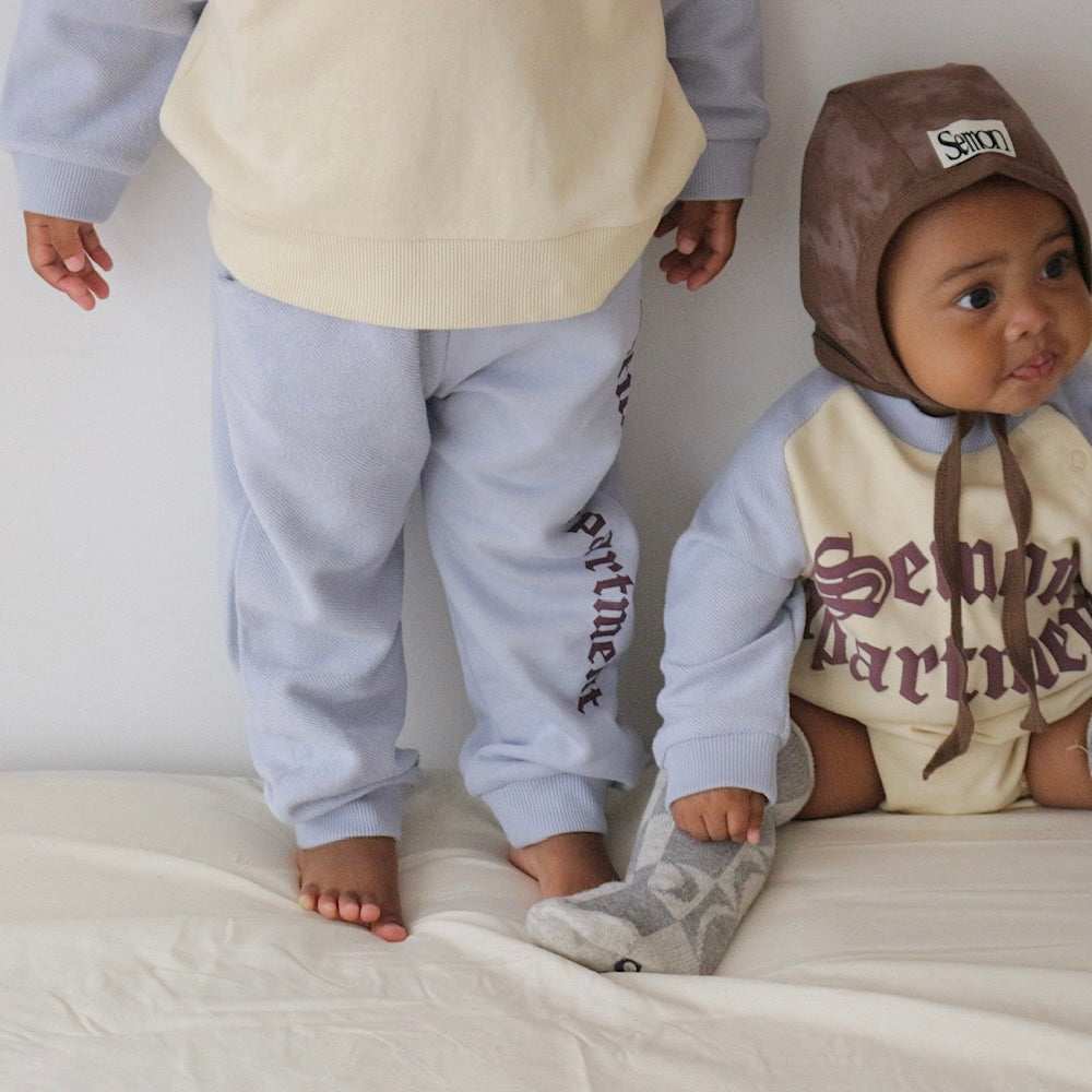 LOOPBACK PRINTED PANTS