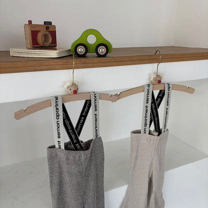 SUSPENDERS RIB FLARE PANTS