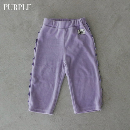 VELOUR STRAIGHT PANTS