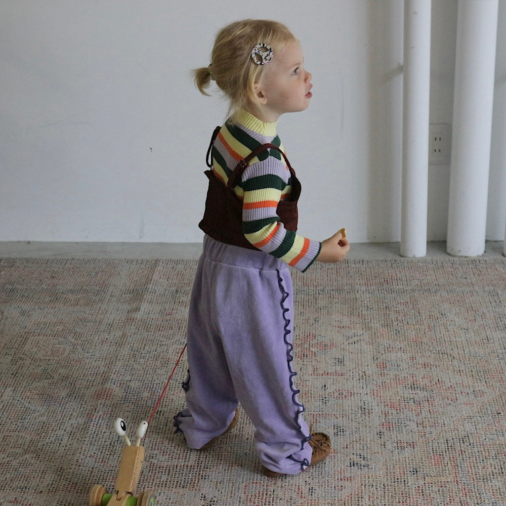 VELOUR STRAIGHT PANTS