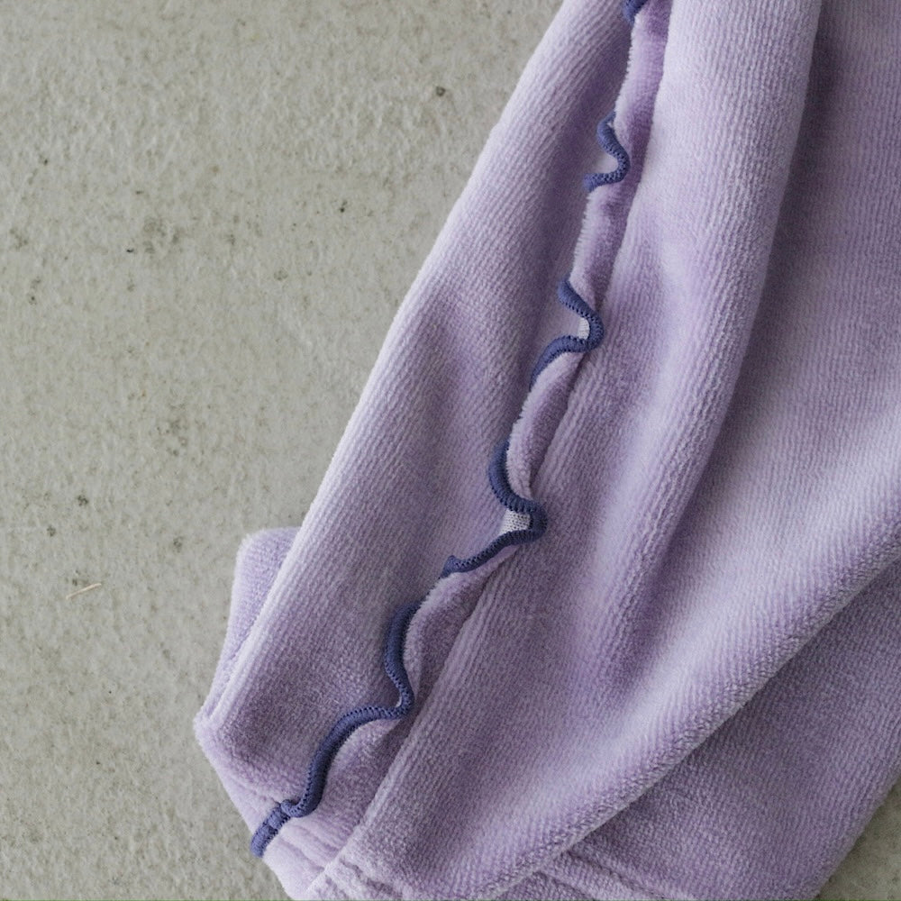 VELOUR STRAIGHT PANTS