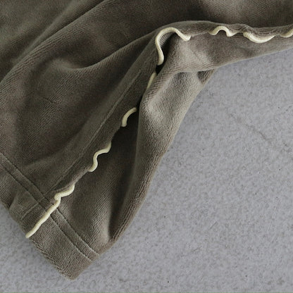 VELOUR STRAIGHT PANTS