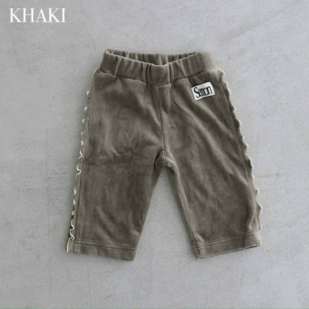 VELOUR STRAIGHT PANTS