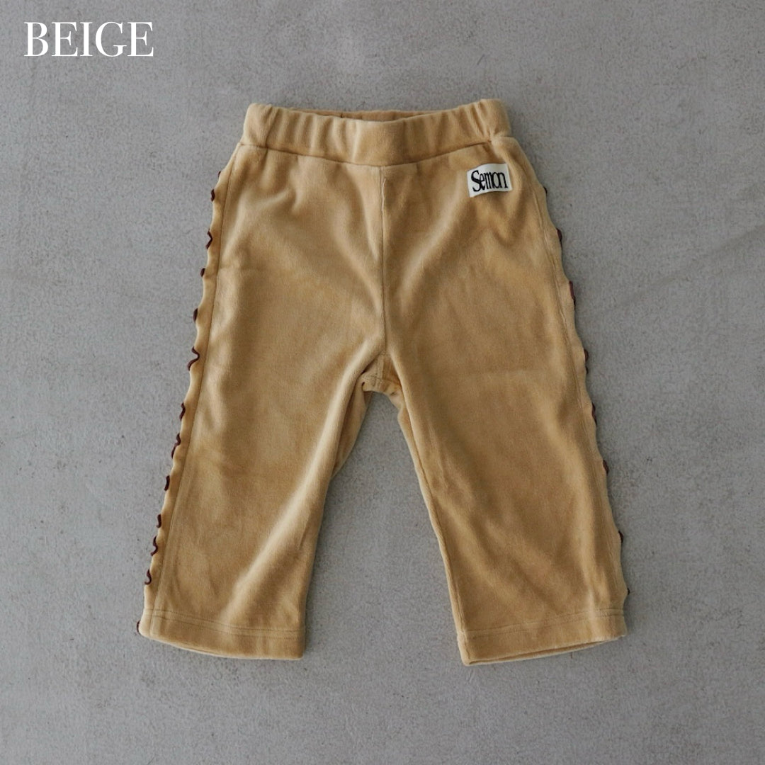 VELOUR STRAIGHT PANTS