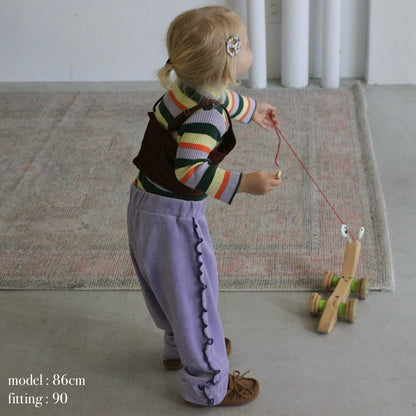 VELOUR STRAIGHT PANTS