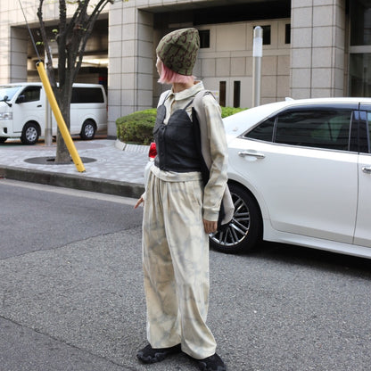 【 ladies series 】TIEDYE TUCKED PANTS