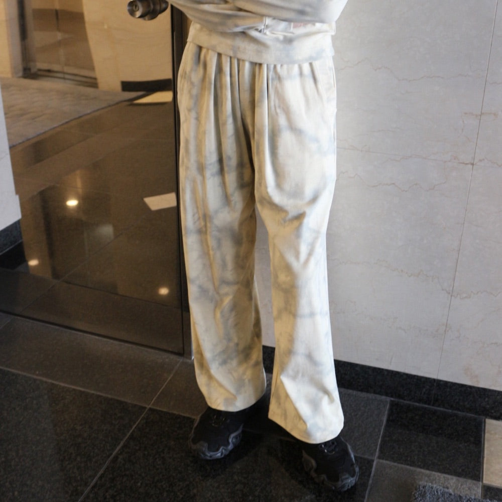 【 ladies series 】TIEDYE TUCKED PANTS
