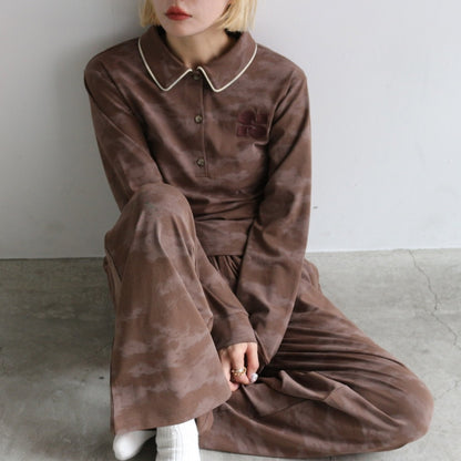 【 ladies series 】TIEDYE TUCKED PANTS