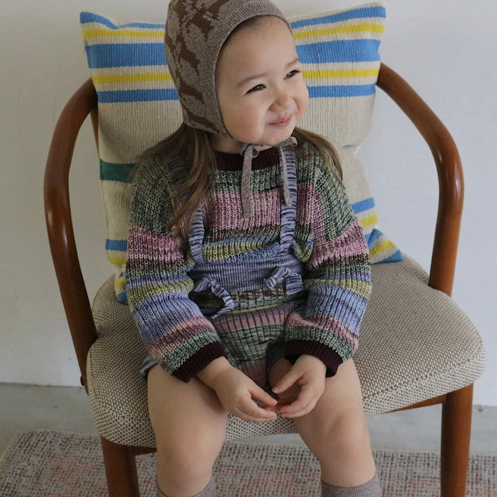 MIXED BORDER KNIT BLOOMERS