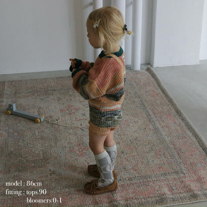 MIXED BORDER KNIT BLOOMERS