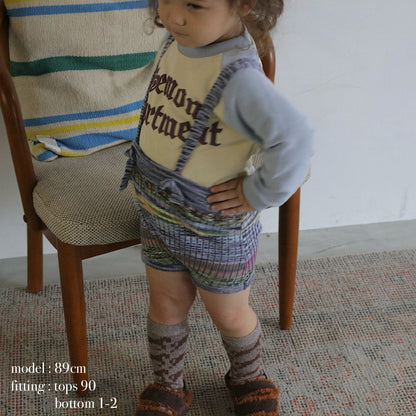 MIXED BORDER KNIT BLOOMERS