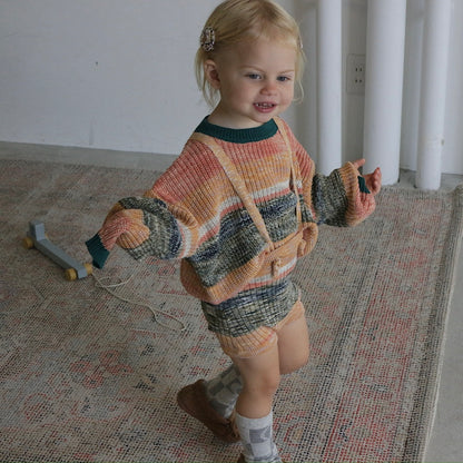 MIXED BORDER KNIT BLOOMERS