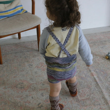 MIXED BORDER KNIT BLOOMERS