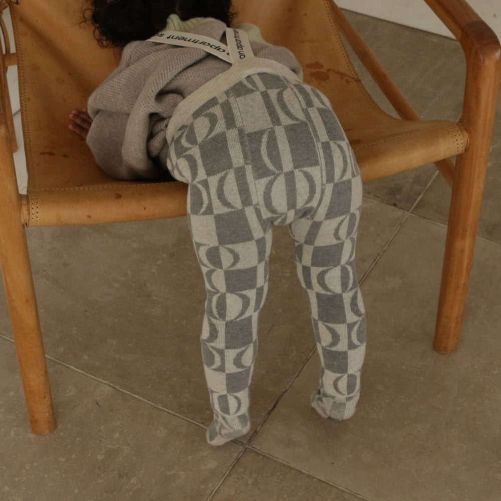 PATTERN JAGGARD SUSPENDER LEGGINS
