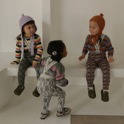 PATTERN JAGGARD SUSPENDER LEGGINS