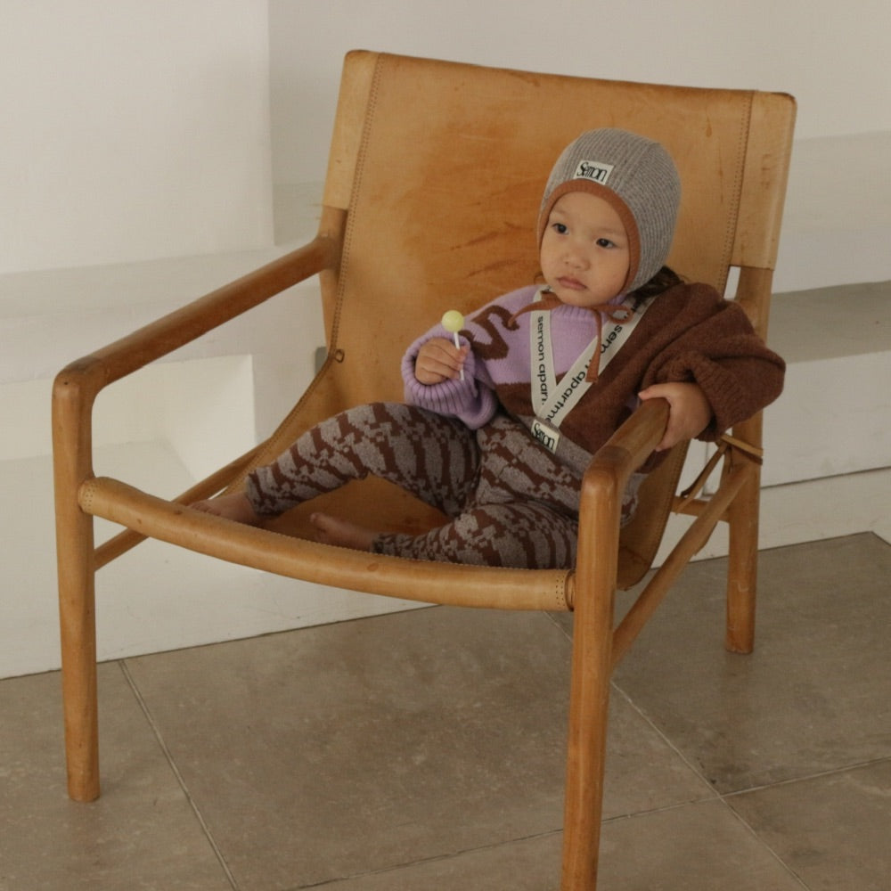 PATTERN JAGGARD SUSPENDER LEGGINS