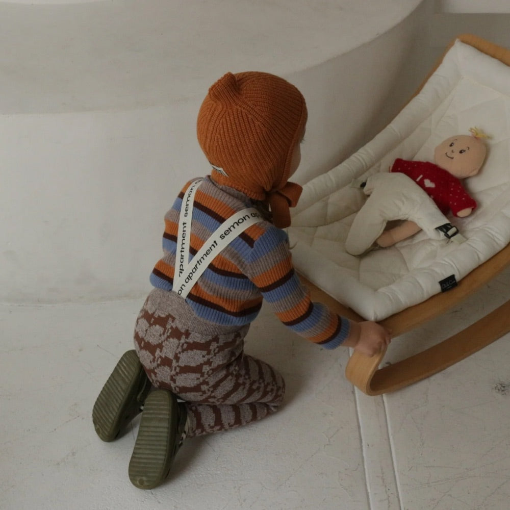 PATTERN JAGGARD SUSPENDER LEGGINS