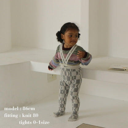 PATTERN JAGGARD SUSPENDER LEGGINS