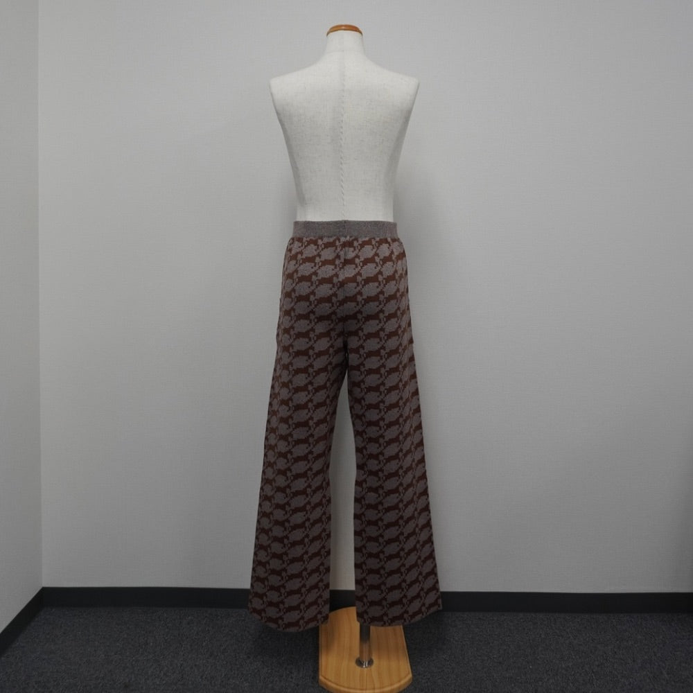 ladies series】PATTERN JAGGARD KNIT PANTS – Frö