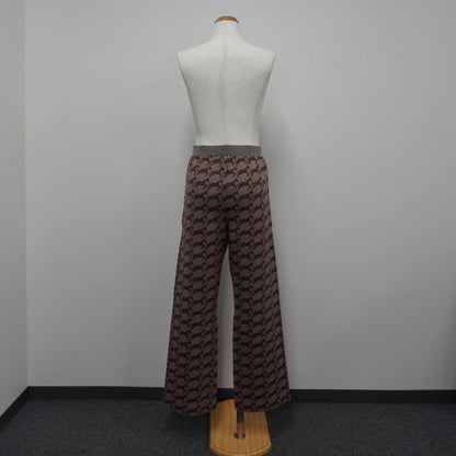 【ladies series】PATTERN JAGGARD KNIT PANTS