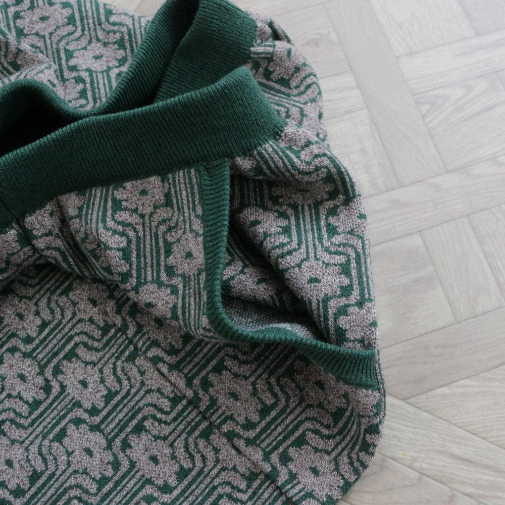 [ladies series] PATTERN JAGGARD KNIT PANTS