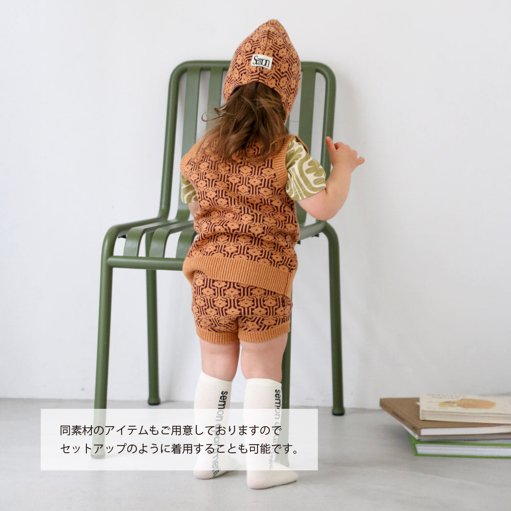 PATTERN COTTON KNIT BLOOMERS