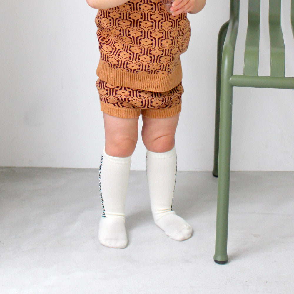 Pattern cotton knit bloomers