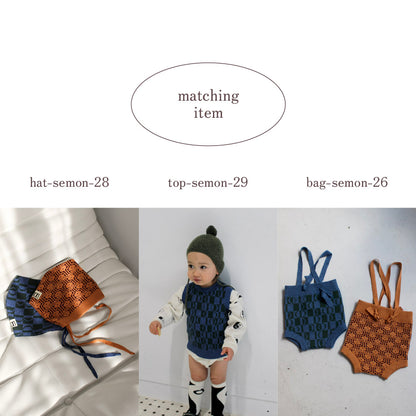 Pattern cotton knit bloomers