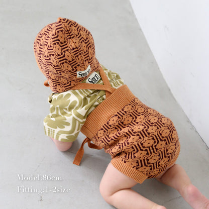 Pattern cotton knit bloomers