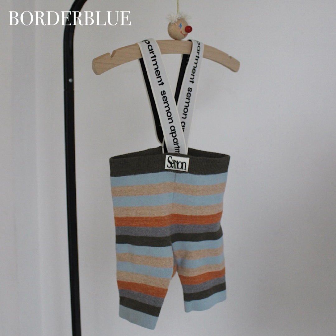 Logo suspender shorts