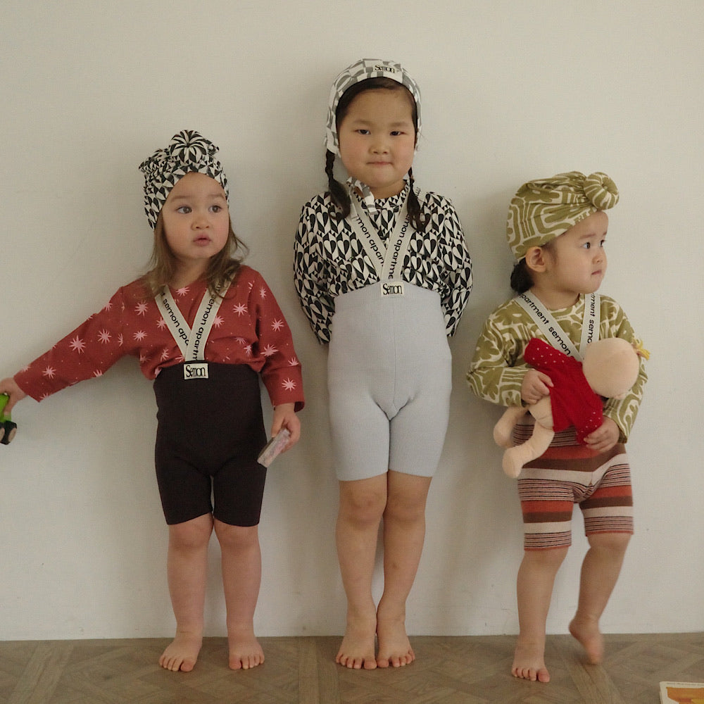 LOGO SUSPENDER SHORTS