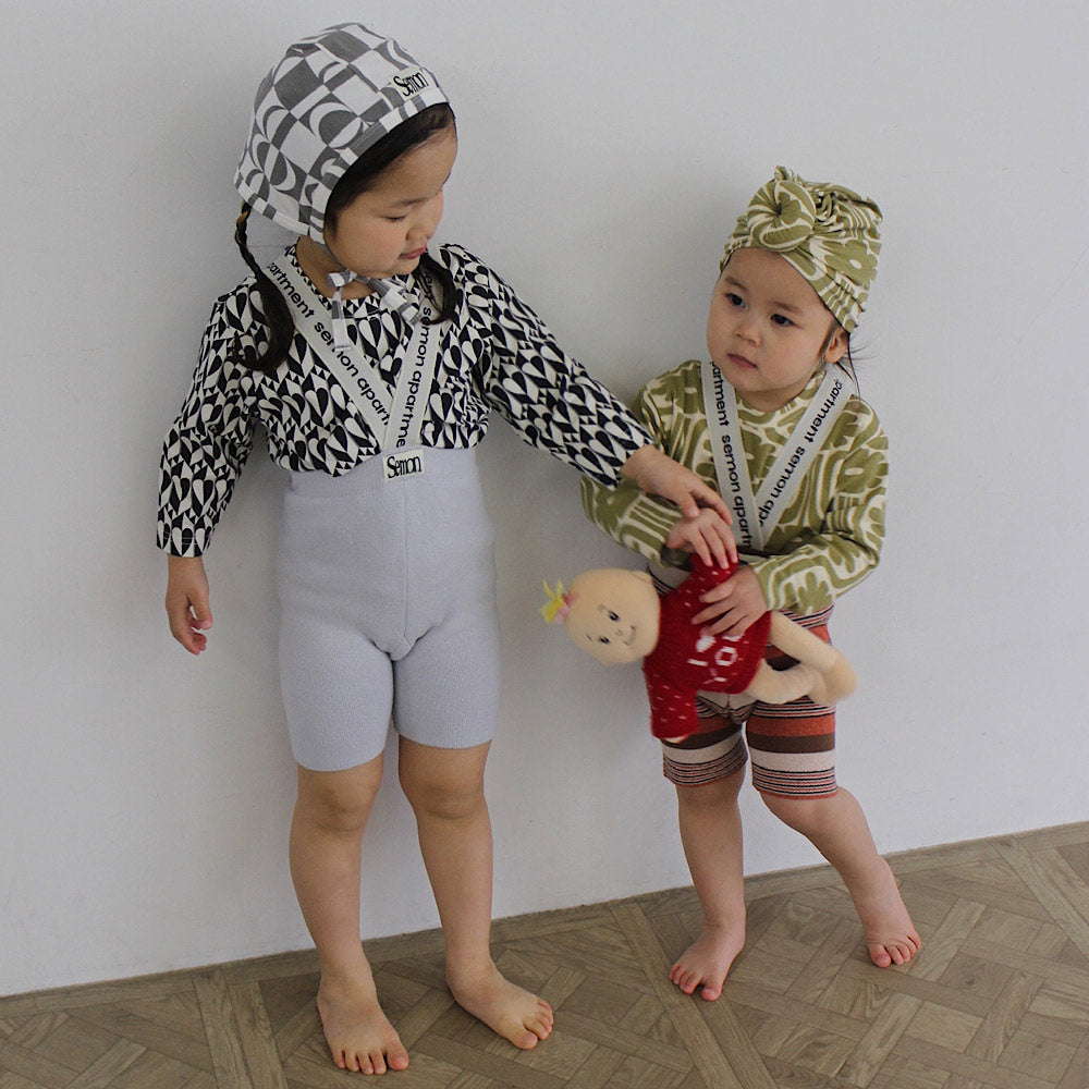 LOGO SUSPENDER SHORTS