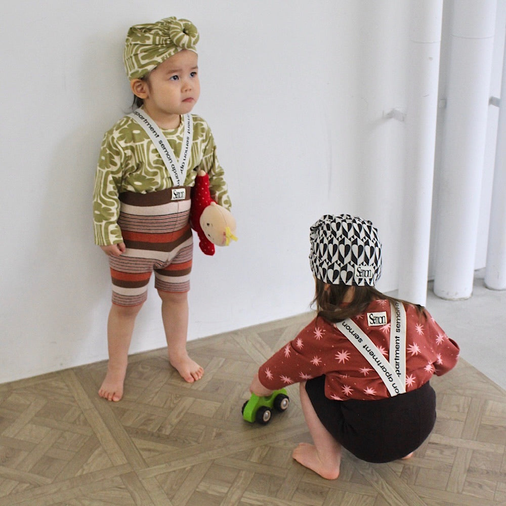 LOGO SUSPENDER SHORTS