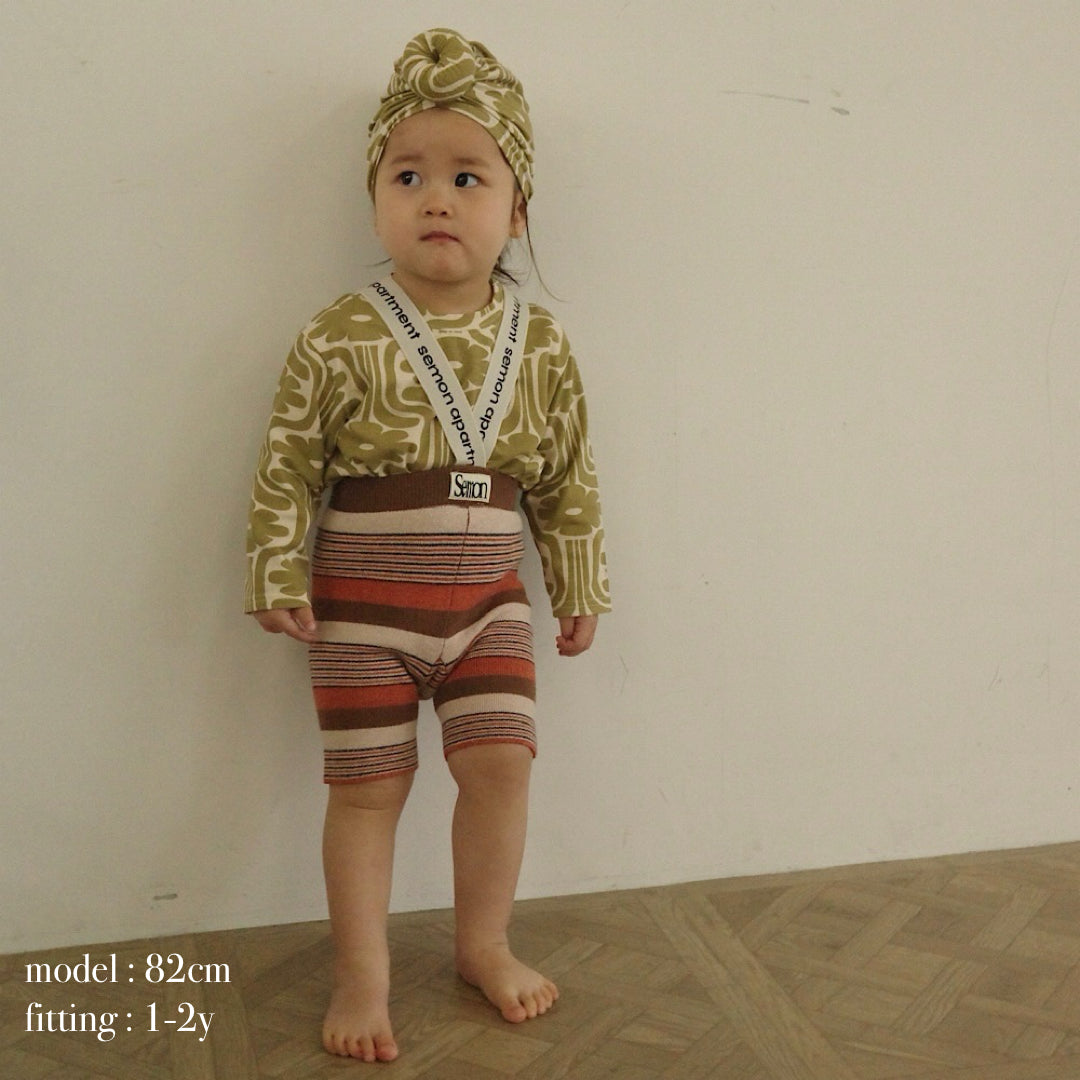 LOGO SUSPENDER SHORTS