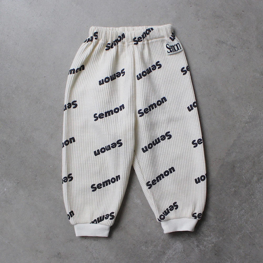 WAFFLE PRINT JOGGER PANTS