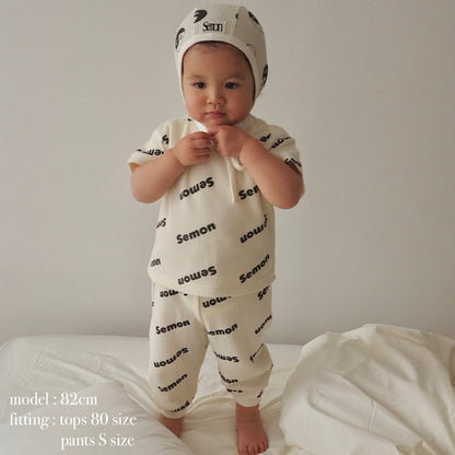 WAFFLE PRINT JOGGER PANTS