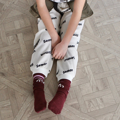WAFFLE PRINT JOGGER PANTS