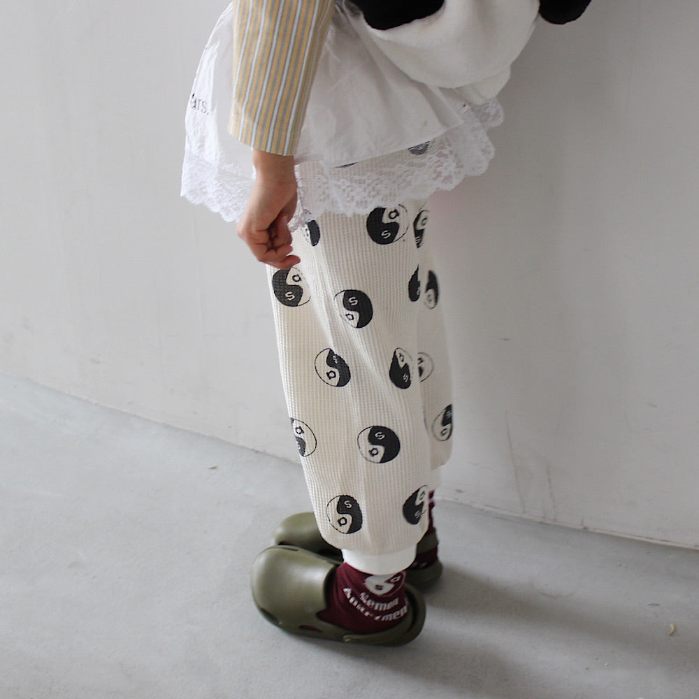 WAFFLE PRINT JOGGER PANTS