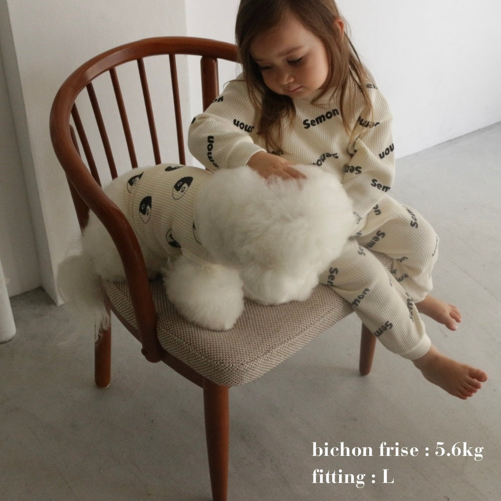 WAFFLE PRINT DOG WEAR