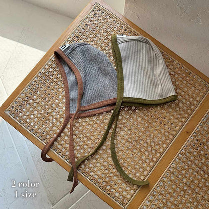 PIPING RIB BONNET