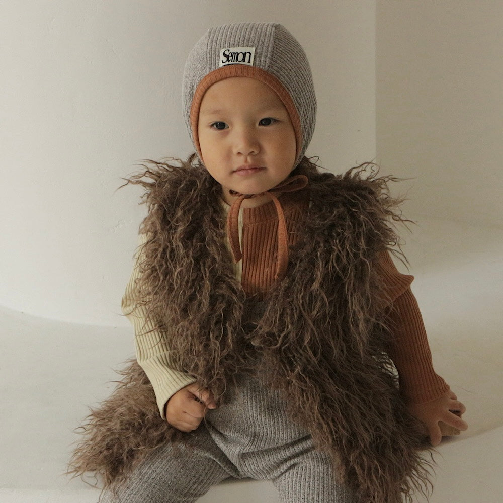 PIPING RIB BONNET