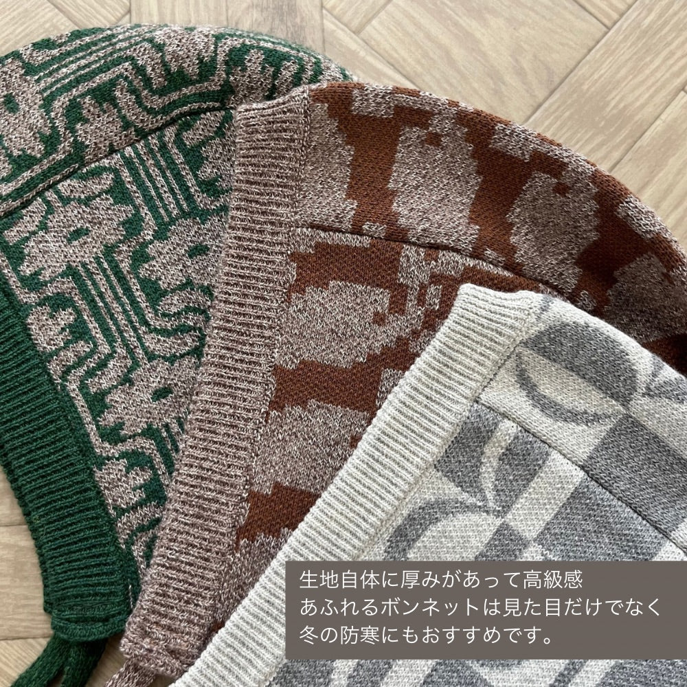 PATTERN JAGGARD BONNET