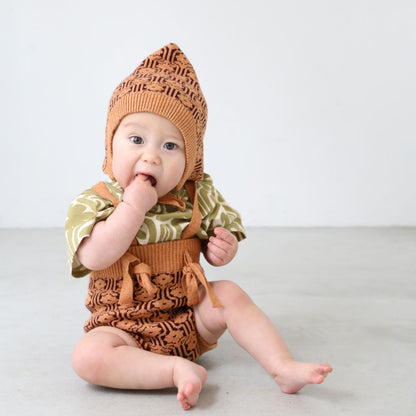 Pattern knit bonnet